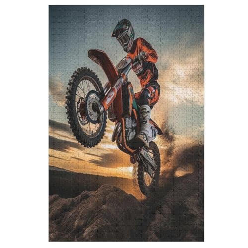 Motocross Holzpuzzle 1000 Teile Klassische Puzzles Erwachsene Kinder Puzzle DIY Kit Holzspielzeug Einzigartiges Geschenk 78×53cm Motocross Holzpuzzle 1000 Teile Klassische Puzzles Erwachsene Kinder Puzzle DIY Kit Holzspielzeug Einzigartiges Geschenk 78×53cm von LCWWW