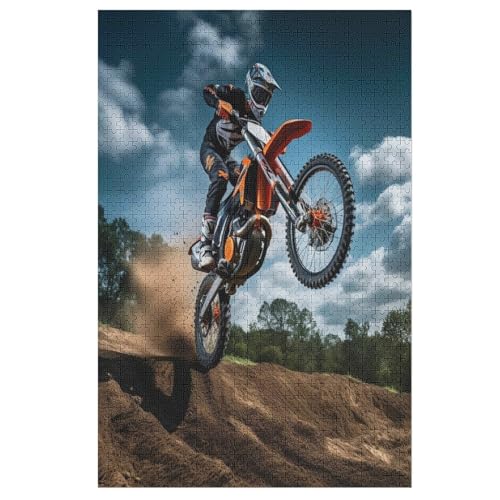 Motocross Holzpuzzle Für Erwachsene Teenager Stress Abbauen Familien-Puzzlespiel Poster 1000-teiliges Puzzle Kinder Lernspiel 78×53cm Motocross Holzpuzzle Für Erwachsene Teenager Stress Abbauen Familien-Puzzlespiel Poster 1000-teiliges Puzzle Kinder Lernspiel 78×53cm von LCWWW