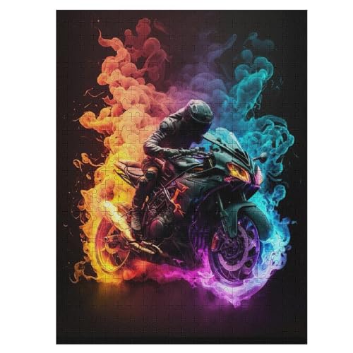 Motorrad 500 Teile Puzzles Für Erwachsene,Holzpuzzle - Verringerter Druck Schwieriges Unmögliche Puzzle Für 12+ Kinder 55×41cm Motorrad 500 Teile Puzzles Für Erwachsene,Holzpuzzle - Verringerter Druck Schwieriges Unmögliche Puzzle Für 12+ Kinder 55×41cm von LCWWW