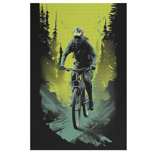 Mountainbike 1000 Teile Puzzles Für Erwachsene Holzpuzzle Familienpuzzlespiel Stressabbau-Puzzle Für Kinder Ab 12 Jahren 78×53cm Mountainbike 1000 Teile Puzzles Für Erwachsene Holzpuzzle Familienpuzzlespiel Stressabbau-Puzzle Für Kinder Ab 12 Jahren 78×53cm von LCWWW