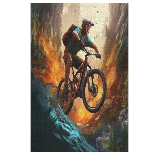 Mountainbike Holzpuzzle - Puzzle Für Erwachsene, 1000-teilige Puzzles Für Teenager Und Kinder, Herausfordernde Spiele 78×53cm Mountainbike Holzpuzzle - Puzzle Für Erwachsene, 1000-teilige Puzzles Für Teenager Und Kinder, Herausfordernde Spiele 78×53cm von LCWWW