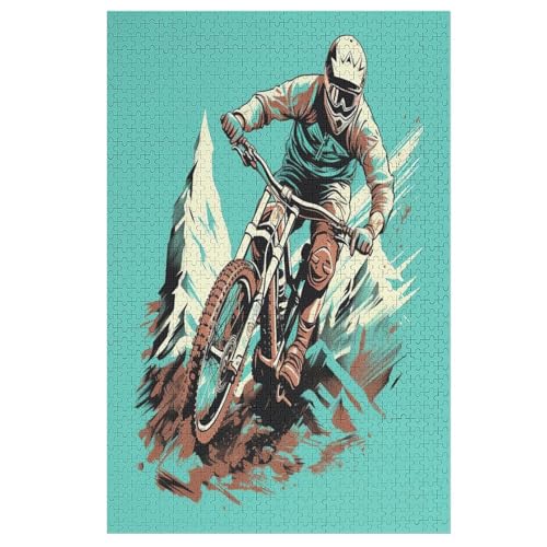 Mountainbike-Puzzlespiel Aus Holz, 1000 Puzzleteile, Puzzle Für Teenager Und Erwachsene, Kreatives Spielzeug, Puzzles, 78×53cm Mountainbike-Puzzlespiel Aus Holz, 1000 Puzzleteile, Puzzle Für Teenager Und Erwachsene, Kreatives Spielzeug, Puzzles, 78×53cm von LCWWW