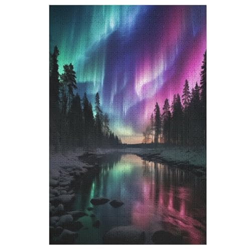 Nordlichter Norwegen Holzpuzzle 1000 Teile Klassische Puzzles Erwachsene Kinder Puzzle DIY Kit Holzspielzeug Einzigartiges Geschenk 78×53cm Nordlichter Norwegen Holzpuzzle 1000 Teile Klassische Puzzles Erwachsene Kinder Puzzle DIY Kit Holzspielzeug Einzigartiges Geschenk 78×53cm von LCWWW