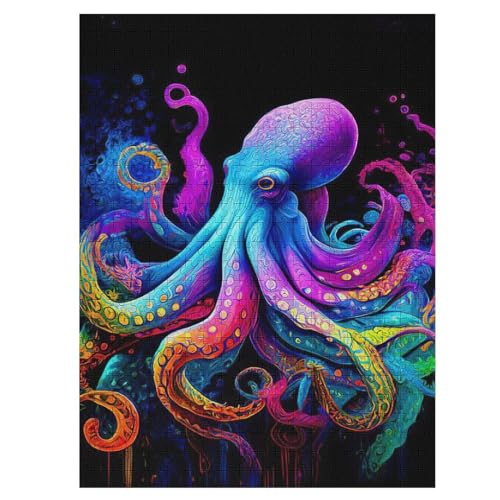 Oktopus 500 Teile Premium-Puzzles Für Erwachsene Kinder- Holzpuzzles Spaß Und Lernspiele - Perfekte Puzzle-Geschenke 55×41cm Oktopus 500 Teile Premium-Puzzles Für Erwachsene Kinder- Holzpuzzles Spaß Und Lernspiele - Perfekte Puzzle-Geschenke 55×41cm von LCWWW