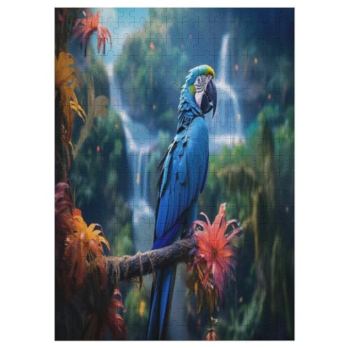 Papagei Puzzle, Puzzles Für Erwachsene Kinder, 300 Teile Holzpuzzle, Für Jugendliche & Erwachsene Herausforderungsspielzeug 42×30cm von LCWWW
