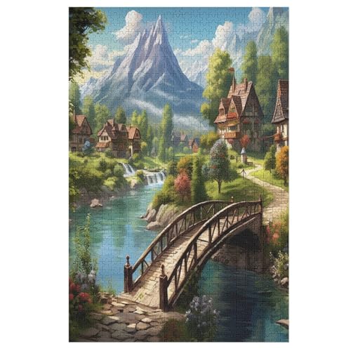 Paradies-Puzzlespiel Aus Holz, 1000 Puzzleteile, Puzzle Für Teenager Und Erwachsene, Kreatives Spielzeug, Puzzles, 78×53cm von LCWWW