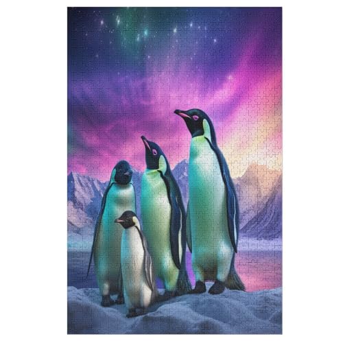 Pinguin Holzpuzzle - 1000 Teiliges Jigsaw Knobelspiel - Puzzle Für Erwachsene & Kinder - Outdoor & Reisespielzeug 78×53cm Pinguin Holzpuzzle - 1000 Teiliges Jigsaw Knobelspiel - Puzzle Für Erwachsene & Kinder - Outdoor & Reisespielzeug 78×53cm von LCWWW