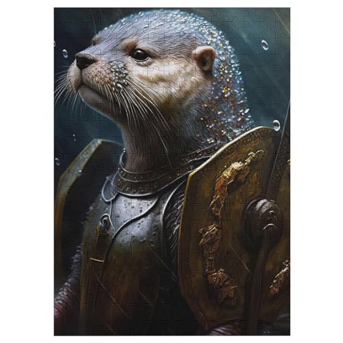 Pirat Otter 300 Teile Premium-Puzzles Für Erwachsene Kinder- Holzpuzzles Spaß Und Lernspiele - Perfekte Puzzle-Geschenke 42×30cm von LCWWW