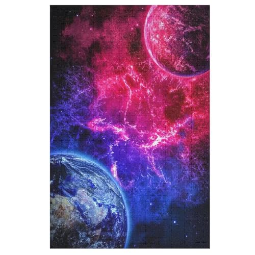 Planet Sternenhimmel Holzpuzzle 1000 Teile,Puzzles Für Erwachsene, Impossible Puzzle, Kinder Legespiel 78×53cm Planet Sternenhimmel Holzpuzzle 1000 Teile,Puzzles Für Erwachsene, Impossible Puzzle, Kinder Legespiel 78×53cm von LCWWW