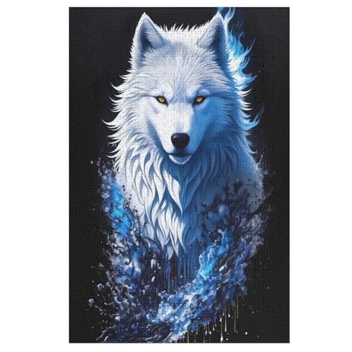 Porträt des weißen Wolfs Holzpuzzle - 1000 Teiliges Jigsaw Knobelspiel - Puzzle Für Erwachsene & Kinder - Outdoor & Reisespielzeug 78×53cm Porträt des weißen Wolfs Holzpuzzle - 1000 Teiliges Jigsaw Knobelspiel - Puzzle Für Erwachsene & Kinder - Outdoor & Reisespielzeug 78×53cm von LCWWW