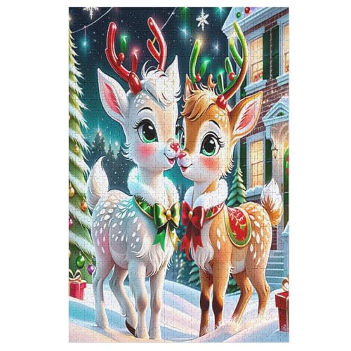 Puzzle 1000 Teile Animal Hirsch Holzpuzzle Für Erwachsene Lernspiel Herausforderungsspielzeug The Puzzles Für Erwachsene Kinder 78×53cm Puzzle 1000 Teile Animal Hirsch Holzpuzzle Für Erwachsene Lernspiel Herausforderungsspielzeug The Puzzles Für Erwachsene Kinder 78×53cm von LCWWW
