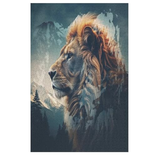 Puzzle 1000 Teile Löwe Holzpuzzle Für Erwachsene Lernspiel Herausforderungsspielzeug The Puzzles Für Erwachsene Kinder 78×53cm Puzzle 1000 Teile Löwe Holzpuzzle Für Erwachsene Lernspiel Herausforderungsspielzeug The Puzzles Für Erwachsene Kinder 78×53cm von LCWWW