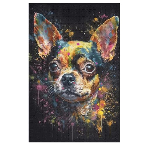 Puzzle 1000 Teile Süßer Hund Holzpuzzle Für Erwachsene Lernspiel Herausforderungsspielzeug The Puzzles Für Erwachsene Kinder 78×53cm Puzzle 1000 Teile Süßer Hund Holzpuzzle Für Erwachsene Lernspiel Herausforderungsspielzeug The Puzzles Für Erwachsene Kinder 78×53cm von LCWWW