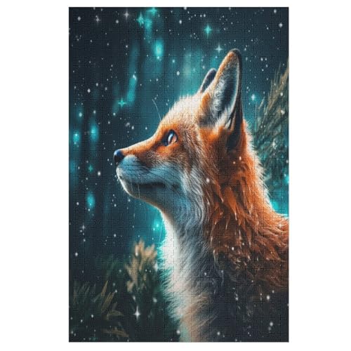 Puzzle Fuchs, 1000 Puzzleteile Für Kinder, Holzpuzzles, Geeignet Für Erwachsene Lernspiel, 78×53cm Puzzle Fuchs, 1000 Puzzleteile Für Kinder, Holzpuzzles, Geeignet Für Erwachsene Lernspiel, 78×53cm von LCWWW