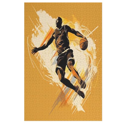 Puzzle Für Erwachsene, 1000 Teile, Basketballsport, Holzpuzzle, Geburtstagsgeschenke, Puzzle Wanddekoration 78×53cm Puzzle Für Erwachsene, 1000 Teile, Basketballsport, Holzpuzzle, Geburtstagsgeschenke, Puzzle Wanddekoration 78×53cm von LCWWW
