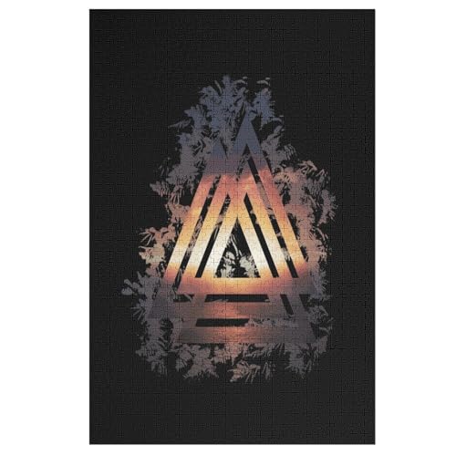 Puzzle Für Erwachsene, 1000 Teile, Wikinger Myth, Holzpuzzle, Geburtstagsgeschenke, Puzzle Wanddekoration 78×53cm von LCWWW