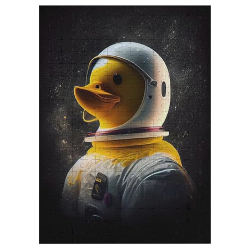 Puzzle Für Erwachsene, Duck Astronaut Puzzles, 300-teiliges Holzpuzzle, Geeignet Für Erwachsene Und Kinder Ab 12 Jahren, Tolles Geschenk 42×30cm von LCWWW