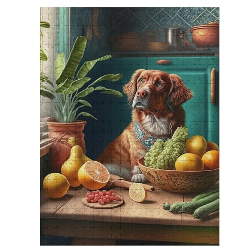 Puzzle Für Erwachsene, Süßer Hund, 500 Puzzleteile Für Kinder, Holzpuzzles, Geeignet Für Erwachsene Lernspiel, 55×41cm Puzzle Für Erwachsene, Süßer Hund, 500 Puzzleteile Für Kinder, Holzpuzzles, Geeignet Für Erwachsene Lernspiel, 55×41cm von LCWWW
