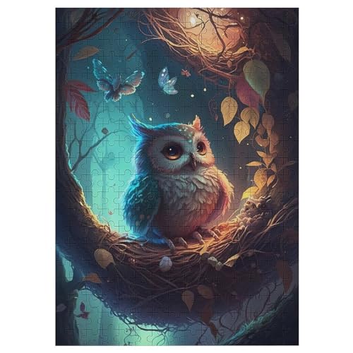 Puzzle Für Kinder, Eule -Puzzles Für Erwachsene, 300-teiliges Holzpuzzle Für Jugendliche Und Erwachsene, Tolles 42×30cm von LCWWW