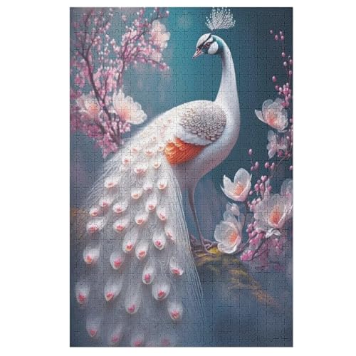 Puzzle Für Kinder, Pfau -Puzzles Für Erwachsene, 1000-teiliges Holzpuzzle Für Jugendliche, Tolles 78×53cm von LCWWW