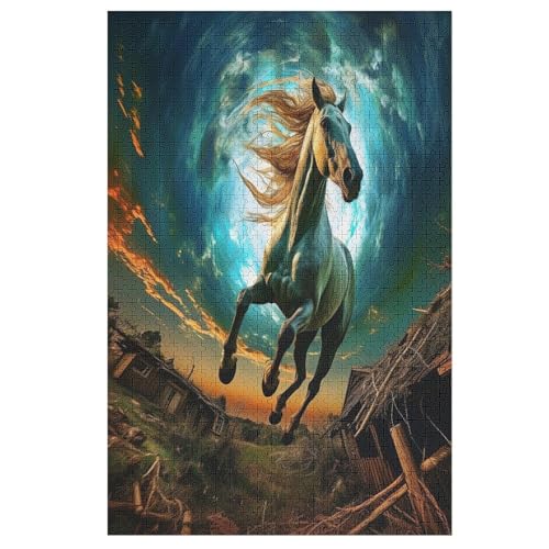Puzzle Horse Puzzles, 1000-teiliges Holzpuzzle, Geeignet Für Erwachsene Und Kinder Ab 12 Jahren, Tolles Geschenk 78×53cm Puzzle Horse Puzzles, 1000-teiliges Holzpuzzle, Geeignet Für Erwachsene Und Kinder Ab 12 Jahren, Tolles Geschenk 78×53cm von LCWWW