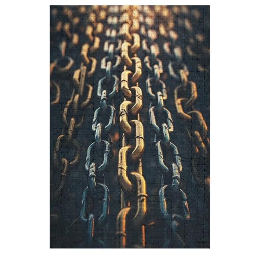 Puzzle Metallketten, 1000 Puzzleteile Für Kinder, Holzpuzzles, Geeignet Für Erwachsene Lernspiel, 78×53cm Puzzle Metallketten, 1000 Puzzleteile Für Kinder, Holzpuzzles, Geeignet Für Erwachsene Lernspiel, 78×53cm von LCWWW