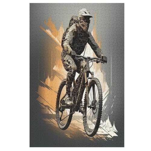 Puzzle Mountainbike, 1000 Puzzleteile Für Kinder, Holzpuzzles, Geeignet Für Erwachsene Lernspiel, 78×53cm Puzzle Mountainbike, 1000 Puzzleteile Für Kinder, Holzpuzzles, Geeignet Für Erwachsene Lernspiel, 78×53cm von LCWWW