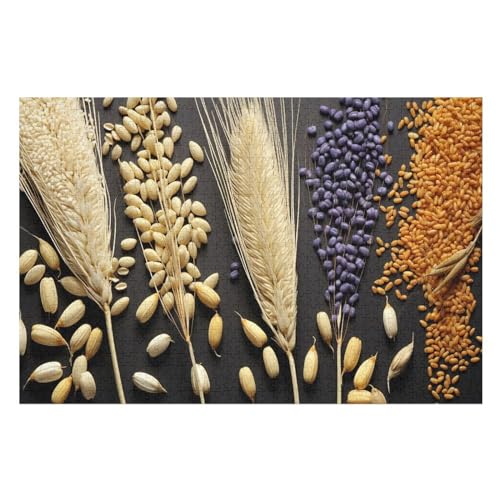 Puzzle Müsli, 1000 Puzzleteile Für Kinder, Holzpuzzles, Geeignet Für Erwachsene Lernspiel, （75×50cm） von LCWWW