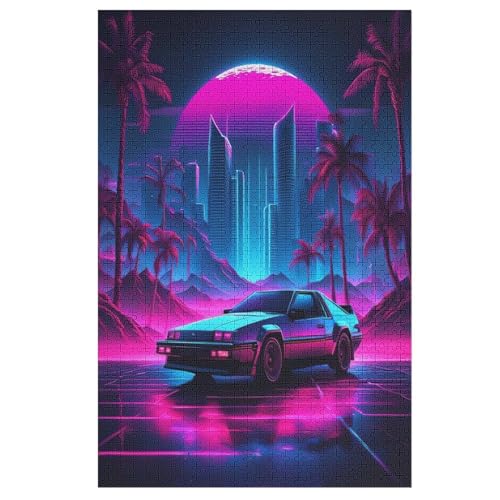 Puzzle Neonauto, 1000 Puzzleteile Für Kinder, Holzpuzzles, Geeignet Für Erwachsene Lernspiel, 78×53cm Puzzle Neonauto, 1000 Puzzleteile Für Kinder, Holzpuzzles, Geeignet Für Erwachsene Lernspiel, 78×53cm von LCWWW