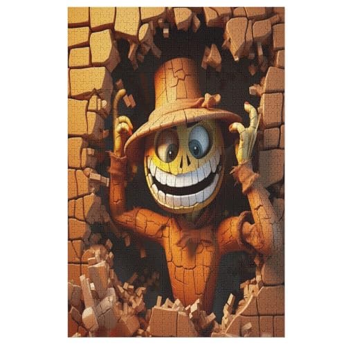 Puzzle ScareKrähe, 1000 Puzzleteile Für Kinder, Holzpuzzles, Geeignet Für Erwachsene Lernspiel, 78×53cm Puzzle ScareKrähe, 1000 Puzzleteile Für Kinder, Holzpuzzles, Geeignet Für Erwachsene Lernspiel, 78×53cm von LCWWW
