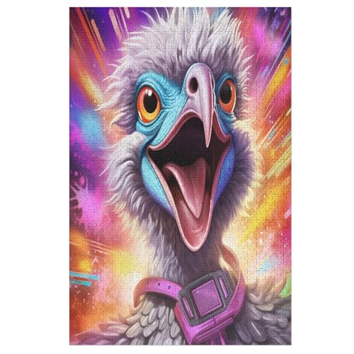 Puzzle Strauß, 1000 Puzzleteile Für Kinder, Holzpuzzles, Geeignet Für Erwachsene Lernspiel, 78×53cm Puzzle Strauß, 1000 Puzzleteile Für Kinder, Holzpuzzles, Geeignet Für Erwachsene Lernspiel, 78×53cm von LCWWW