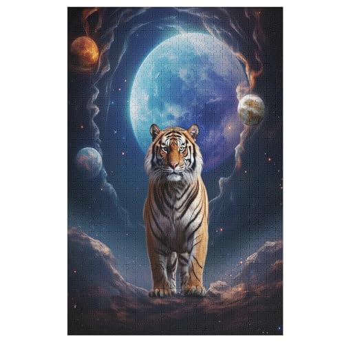 Puzzle Tiger, 1000 Puzzleteile Für Kinder, Holzpuzzles, Geeignet Für Erwachsene Lernspiel, 78×53cm Puzzle Tiger, 1000 Puzzleteile Für Kinder, Holzpuzzles, Geeignet Für Erwachsene Lernspiel, 78×53cm von LCWWW
