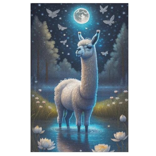 Puzzles Alpaka, 1000 Teile, Puzzle Aus Holz Für Erwachsene Und Kinder Ab 12 Jahren, Lernspielzeug 78×53cm Puzzles Alpaka, 1000 Teile, Puzzle Aus Holz Für Erwachsene Und Kinder Ab 12 Jahren, Lernspielzeug 78×53cm von LCWWW