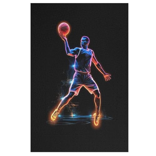 Puzzles Basketball, 1000 Teile, Puzzle Aus Holz Für Erwachsene Und Kinder Ab 12 Jahren, Lernspielzeug 78×53cm Puzzles Basketball, 1000 Teile, Puzzle Aus Holz Für Erwachsene Und Kinder Ab 12 Jahren, Lernspielzeug 78×53cm von LCWWW