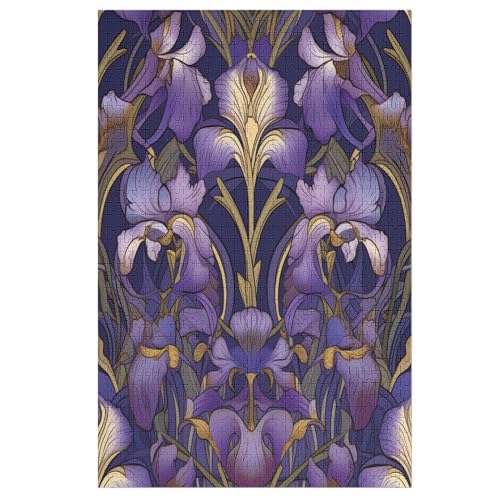 Puzzles Blume, 1000 Teile, Puzzle Aus Holz Für Erwachsene Und Kinder Ab 12 Jahren, Lernspielzeug 78×53cm von LCWWW