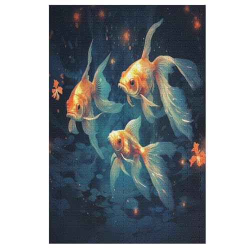 Puzzles Fisch, 1000 Teile, Puzzle Aus Holz Für Erwachsene Und Kinder Ab 12 Jahren, Lernspielzeug 78×53cm Puzzles Fisch, 1000 Teile, Puzzle Aus Holz Für Erwachsene Und Kinder Ab 12 Jahren, Lernspielzeug 78×53cm von LCWWW