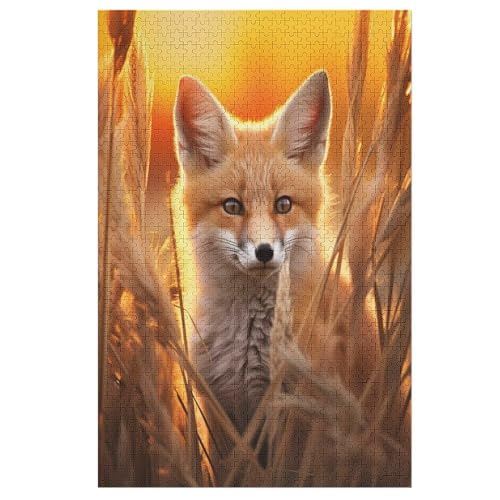 Puzzles Fuchs, 1000 Teile, Puzzle Aus Holz Für Erwachsene Und Kinder Ab 12 Jahren, Lernspielzeug 78×53cm Puzzles Fuchs, 1000 Teile, Puzzle Aus Holz Für Erwachsene Und Kinder Ab 12 Jahren, Lernspielzeug 78×53cm von LCWWW