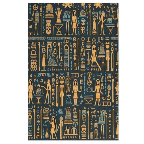 Puzzles Für Erwachsene, 1000 Teile, Ägyptische Hieroglyphen, Kreative Holzpuzzles, Praktisches Spiel, Familiendekoration 78×53cm Puzzles Für Erwachsene, 1000 Teile, Ägyptische Hieroglyphen, Kreative Holzpuzzles, Praktisches Spiel, Familiendekoration 78×53cm von LCWWW