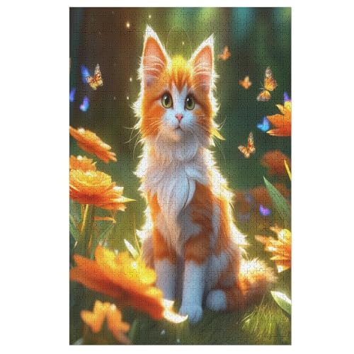 Puzzles Für Erwachsene, 1000 Teile, Cute Katze, Kreative Holzpuzzles, Praktisches Spiel, Familiendekoration 78×53cm Puzzles Für Erwachsene, 1000 Teile, Cute Katze, Kreative Holzpuzzles, Praktisches Spiel, Familiendekoration 78×53cm von LCWWW