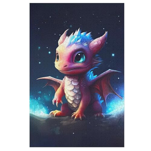 Puzzles Für Erwachsene, 1000 Teile, Dinosaurier, Kreative Holzpuzzles, Praktisches Spiel, Familiendekoration 78×53cm von LCWWW