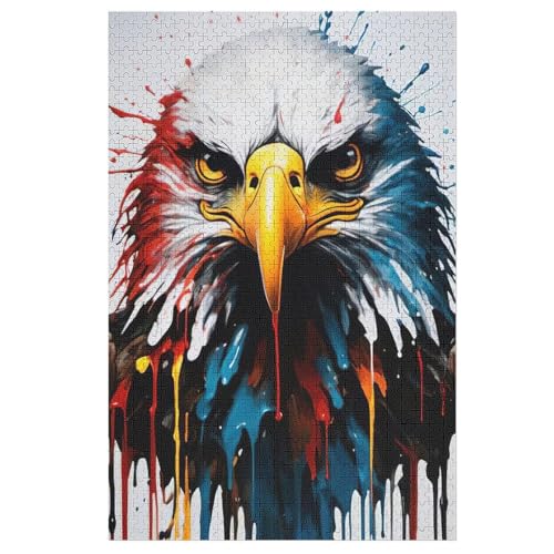 Puzzles Für Erwachsene, Adler Puzzle, 1000 Teile, Kreatives, Geistiges Spielzeug, Kinder, Montagespiele 78×53cm Puzzles Für Erwachsene, Adler Puzzle, 1000 Teile, Kreatives, Geistiges Spielzeug, Kinder, Montagespiele 78×53cm von LCWWW