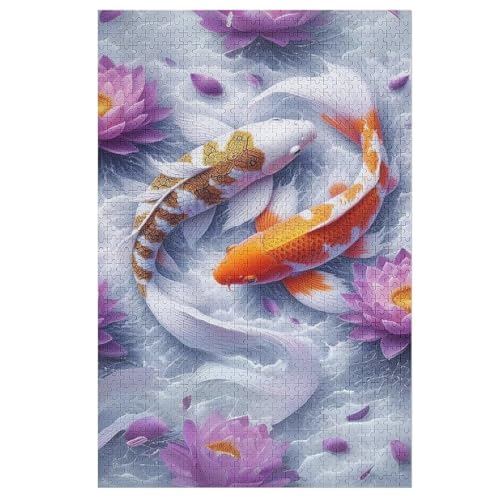 Puzzles Für Erwachsene, Fisch Puzzle, 1000 Teile, Kreatives, Geistiges Spielzeug, Kinder, Montagespiele 78×53cm von LCWWW
