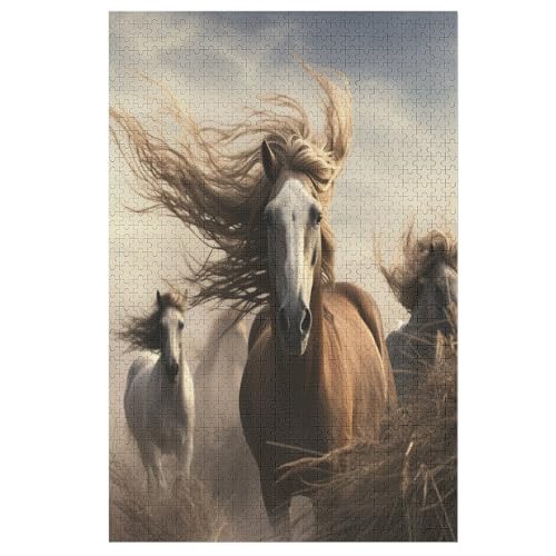 Puzzles Für Erwachsene, Horse Puzzle, 1000 Teile, Kreatives, Geistiges Spielzeug, Kinder, Montagespiele 78×53cm Puzzles Für Erwachsene, Horse Puzzle, 1000 Teile, Kreatives, Geistiges Spielzeug, Kinder, Montagespiele 78×53cm von LCWWW