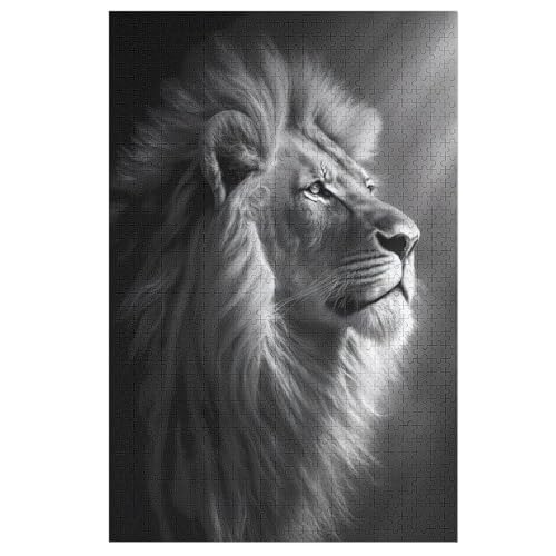 Puzzles Für Erwachsene, Löwe Light Puzzle, 1000 Teile, Kreatives, Geistiges Spielzeug, Kinder, Montagespiele 78×53cm Puzzles Für Erwachsene, Löwe Light Puzzle, 1000 Teile, Kreatives, Geistiges Spielzeug, Kinder, Montagespiele 78×53cm von LCWWW