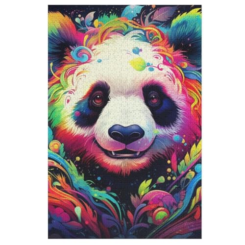 Puzzles Für Erwachsene, Panda Puzzle, 1000 Teile, Kreatives, Geistiges Spielzeug, Kinder, Montagespiele 78×53cm von LCWWW