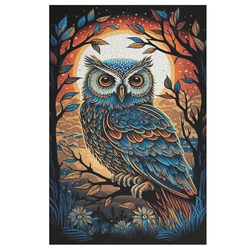 Puzzles Für Erwachsene Eule,1000-teilige Puzzle Für Kinder Ab 12 Jahren, Holzpuzzles Für Die Heimdekoration, 78×53cm Puzzles Für Erwachsene Eule,1000-teilige Puzzle Für Kinder Ab 12 Jahren, Holzpuzzles Für Die Heimdekoration, 78×53cm von LCWWW