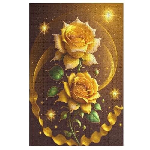 Puzzles Für Erwachsene Rose,1000-teilige Puzzle Für Kinder Ab 12 Jahren, Holzpuzzles Für Die Heimdekoration, 78×53cm Puzzles Für Erwachsene Rose,1000-teilige Puzzle Für Kinder Ab 12 Jahren, Holzpuzzles Für Die Heimdekoration, 78×53cm von LCWWW