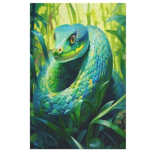 Puzzles Für Erwachsene Schlange,1000-teilige Puzzle Für Kinder Ab 12 Jahren, Holzpuzzles Für Die Heimdekoration, 78×53cm Puzzles Für Erwachsene Schlange,1000-teilige Puzzle Für Kinder Ab 12 Jahren, Holzpuzzles Für Die Heimdekoration, 78×53cm von LCWWW