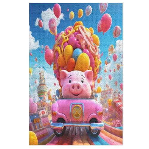 Puzzles Für Erwachsene Süßes Schwein,1000-teilige Puzzle Für Kinder Ab 12 Jahren, Holzpuzzles Für Die Heimdekoration, 78×53cm Puzzles Für Erwachsene Süßes Schwein,1000-teilige Puzzle Für Kinder Ab 12 Jahren, Holzpuzzles Für Die Heimdekoration, 78×53cm von LCWWW