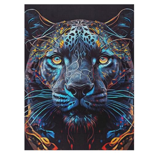 Puzzles Für Erwachsene Tiger, 500 Teile, Puzzle Aus Holz Für Erwachsene Und Kinder Ab 12 Jahren, Lernspielzeug 55×41cm von LCWWW